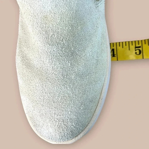 Lucky Brand Suede Leather Slip On Loafer Sneakers Women Size 8M Silver Cloud - Picture 16 of 16